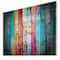Designart - Vintage Wooden Pattern - Contemporary Print on Natural Pine Wood